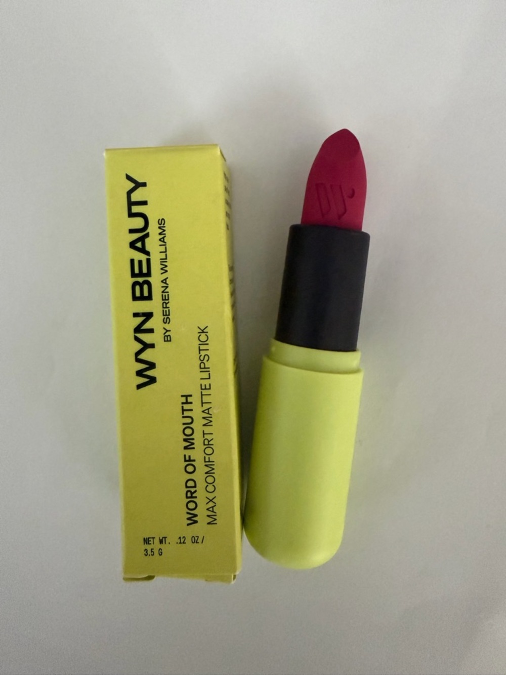 Wyn Beauty Word of Mouth Max Comfort Matte Lipstick - AMPED (Vibrant Rose)